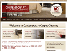 Tablet Screenshot of contemporarycarpetcleaning.com